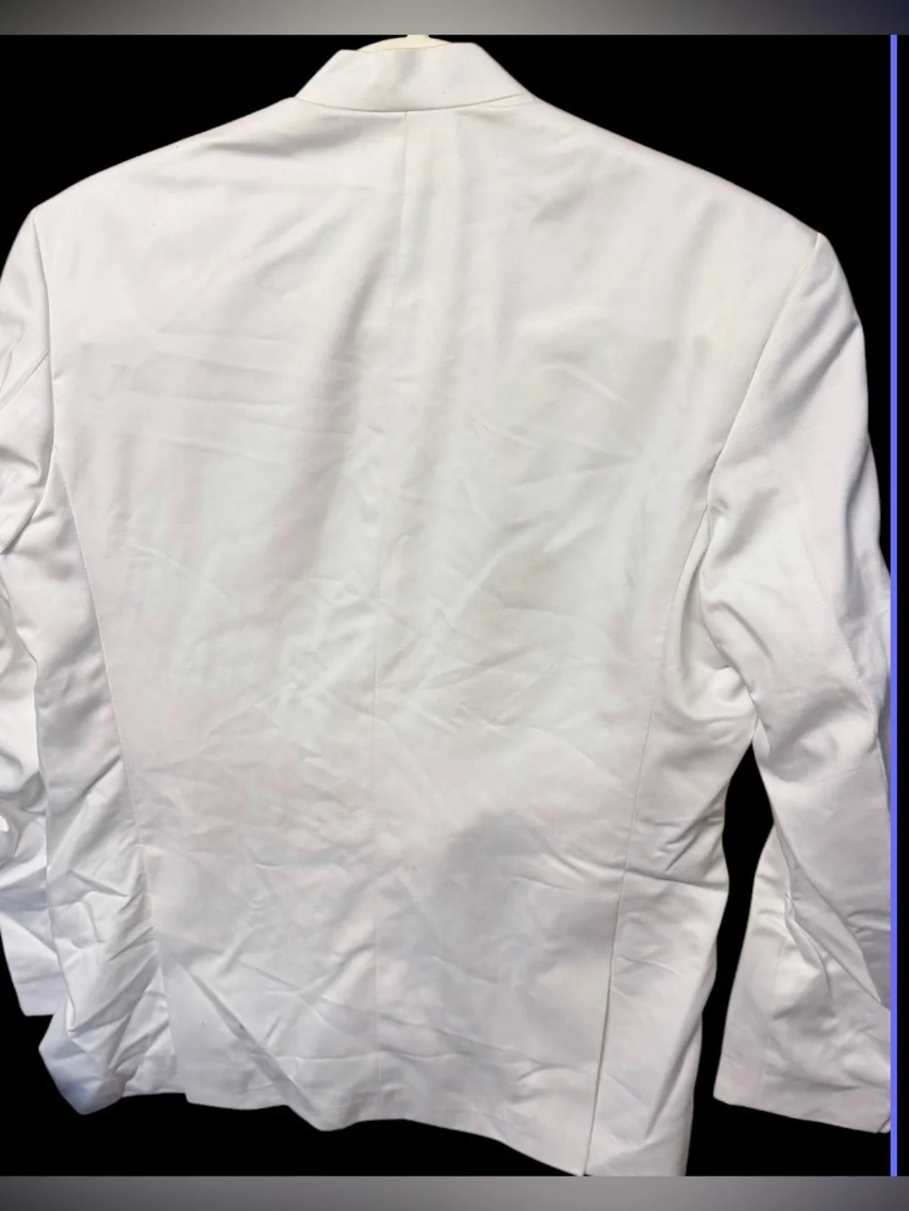 French Crown Blazer BANDHGALA DESIGNER‎ Jacket 36 White New
